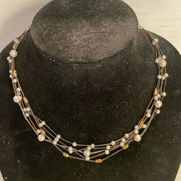 16” retired Premier Designs Limited Edition 5-strand 53 beads neckace - Picture 3 of 11